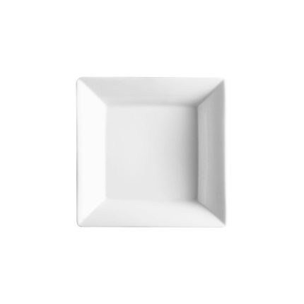 ASSIETTE CARRÉE CREUSE EN PORCELAINE PATE DE LIMOGE POLO SP020 Egyptian German Porcelain Hotkitchen materiels cuisine professionnel Maroc Casablanca Rabat Marrakech Agadir