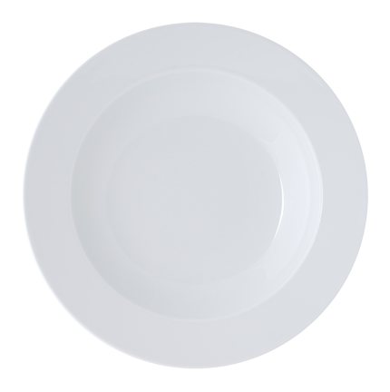 ASSIETTE CREUSE EN PORCELAINE BLANC BR00012023 Ariane Hotkitchen materiels cuisine professionnel Maroc Casablanca Rabat Marrakech Agadir
