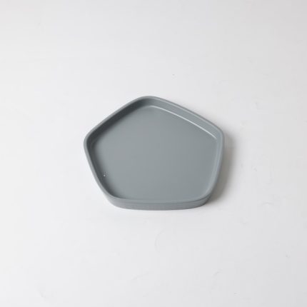 ASSIETTE HEXAGONALE EN MELAMINE GRIS PO202102  Hotkitchen materiels cuisine professionnel Maroc Casablanca Rabat Marrakech Agadir