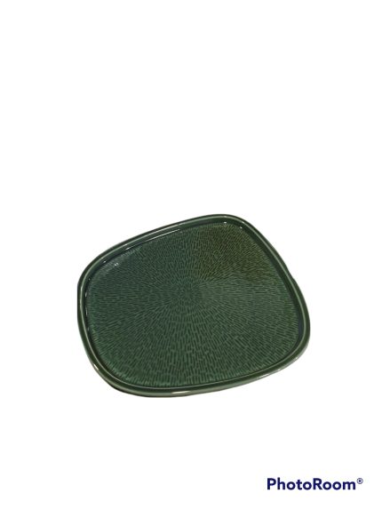 ASSIETTE HEXAGONALE EN PORCELAINE VERTE HS161189 Advance Hotkitchen materiels cuisine professionnel Maroc Casablanca Rabat Marrakech Agadir