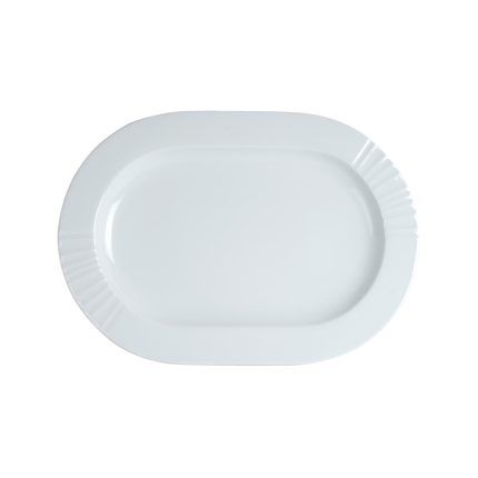 ASSIETTE PLATE OVALE EN PORCELAINE ST00015033 Ariane Hotkitchen materiels cuisine professionnel Maroc Casablanca Rabat Marrakech Agadir
