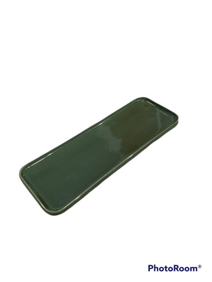 ASSIETTE RECTANGULAIRE EN PORCELAINE VERTE HS161145 Advance Hotkitchen materiels cuisine professionnel Maroc Casablanca Rabat Marrakech Agadir