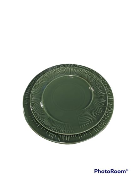ASSIETTE RONDE PLATE EN PORCELAINE VERTE HS161138 Advance Hotkitchen materiels cuisine professionnel Maroc Casablanca Rabat Marrakech Agadir