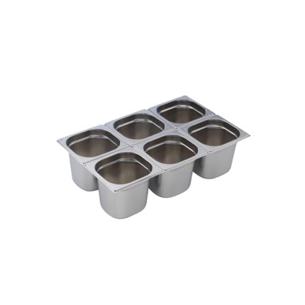 BAC GASTRO GN1/6 EN INOX 16100 INOX MACEL Hotkitchen materiels cuisine professionnel Maroc Casablanca Rabat Marrakech Agadir