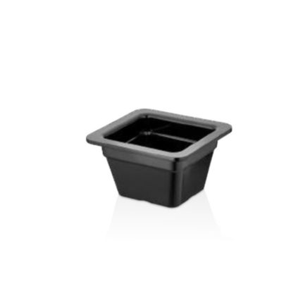 BAC GASTRONOME EN MELAMINE 1/6 EN COULEUR NOIR ET BLANC 11600
