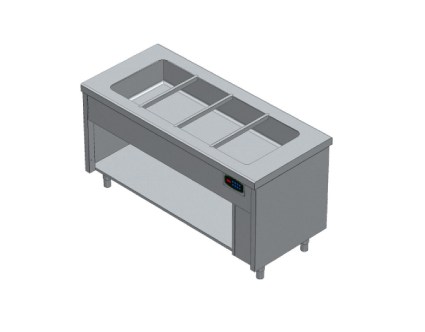 BAIN MARIE SUR PLACARD OUVERT CAP 4XGN1/1 ECPO1618 LOTUS Hotkitchen materiels cuisine professionnel Maroc Casablanca Rabat Marrakech Agadir