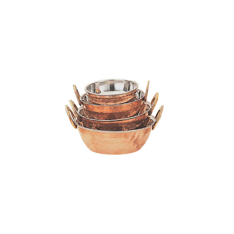 BASSINE AVEC 2 ANSES EN CUIVRE BASSINE AVEC 2 ANSES EN CUIVRE TW-IV C21 BHALARIA Hotkitchen materiels cuisine professionnel Maroc Casablanca Rabat Marrakech Agadir