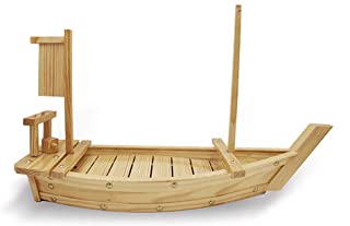 BATEAU A SUSHI NATUREL WOODEN SBB-N60CM  Hotkitchen materiels cuisine professionnel Maroc Casablanca Rabat Marrakech Agadir