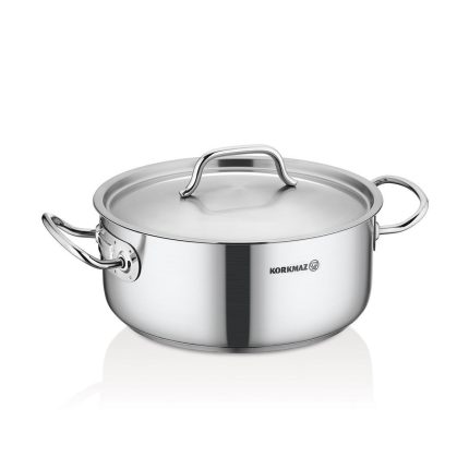 BRAISIERE PROFESSIONNEL EN INOX 2 ANCES A/C DIM 28×12 A2740 KORKMAZ Hotkitchen materiels cuisine professionnel Maroc Casablanca Rabat Marrakech Agadir