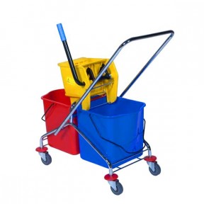 CHARIOT DE NETTOYAGE DOUBLE SEAUX AVEC ESSOREUSE 60L DMBK-9 ARSTATE Hotkitchen materiels cuisine professionnel Maroc Casablanca Rabat Marrakech Agadir