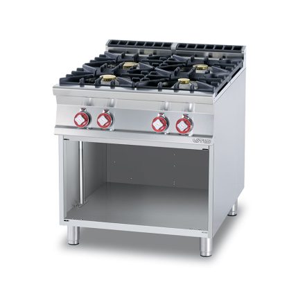 CUISINIERE 4 FEUX SUR ARMOIRE NEUTRE SÉRIE 900 PC-98G LOTUS Hotkitchen materiels cuisine professionnel Maroc Casablanca Rabat Marrakech Agadir