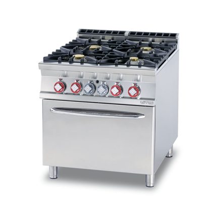 CUISINIÈRE 4 FEUX SUR FOUR SÉRIE 900 CF4-98G LOTUS Hotkitchen materiels cuisine professionnel Maroc Casablanca Rabat Marrakech Agadir
