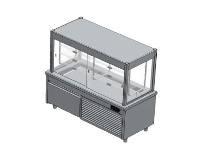 ELEMENT REF AVEC TOP REF 4XGN1/1 SUR ARMOIRE REF EVCG1611 LOTUS Hotkitchen materiels cuisine professionnel Maroc Casablanca Rabat Marrakech Agadir