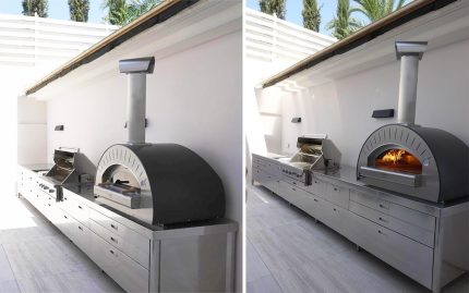 FOUR A PIZZA A GAZ TRADITIONNEL MODEL DOLCE VITA FXDOLC-GGRI-T ALFA FORNI Hotkitchen materiels cuisine professionnel Maroc Casablanca Rabat Marrakech Agadir