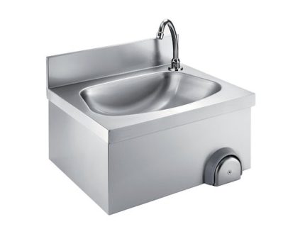 LAVE-MAIN EN INOX À GENOUX SPEC 18 /969 METALTECNICA Hotkitchen materiels cuisine professionnel Maroc Casablanca Rabat Marrakech Agadir