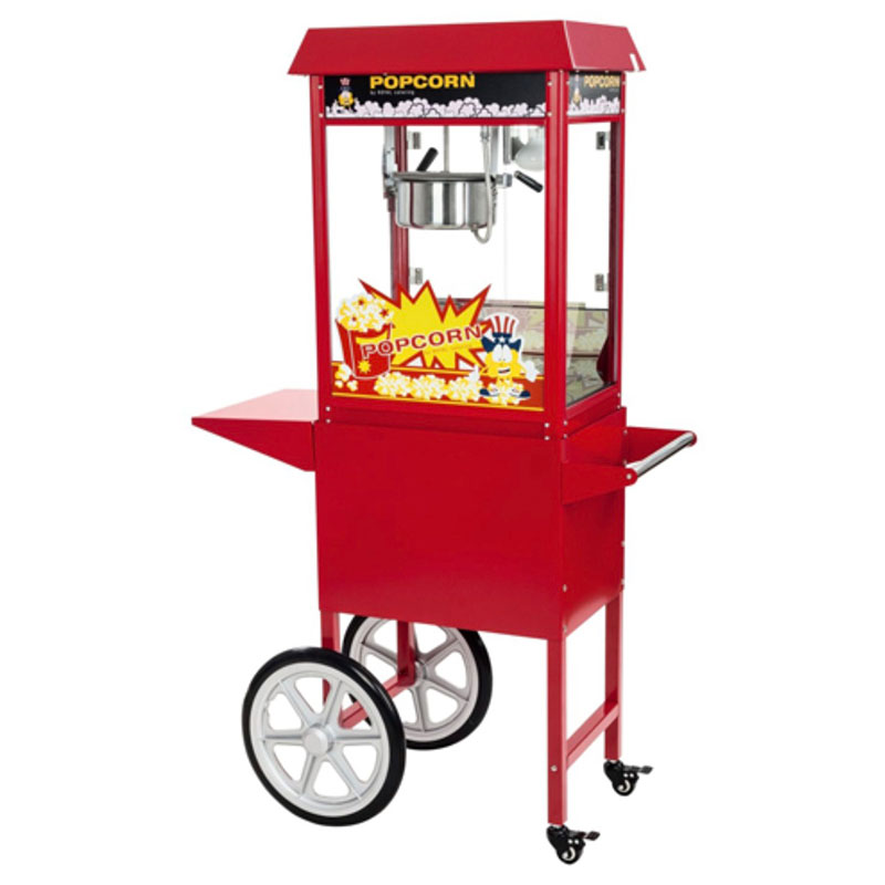 MACHINE À POPCORN PROFESSIONNELLE 1600W AVEC CHARIOT MACHINE À POPCORN PROFESSIONNELLE 1600W AVEC CHARIOT Hotkitchen materiels cuisine professionnel Maroc Casablanca Rabat Marrakech Agadir