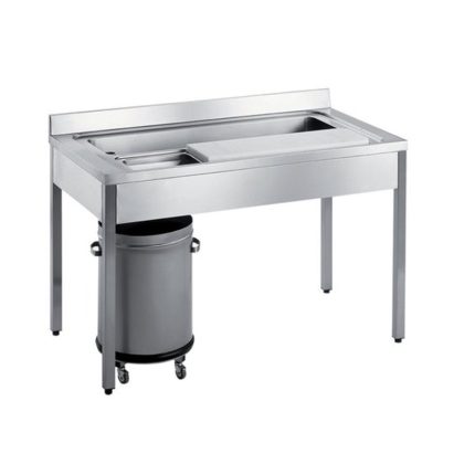PLONGE DE PRÉPARATION AVEC DOSSERET SPEC17/1731 METALTECNICA Hotkitchen materiels cuisine professionnel Maroc Casablanca Rabat Marrakech Agadir