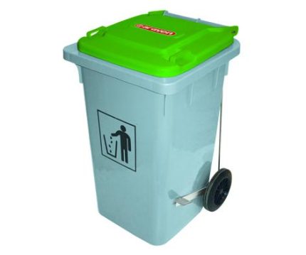 POUBELLE SUR ROULETTES 80 L 403 ARAVEN Hotkitchen materiels cuisine professionnel Maroc Casablanca Rabat Marrakech Agadir