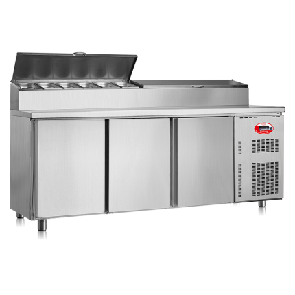SALADETTE EN INOX 3 PORTES BPG2000M OLITREM S.A. Hotkitchen materiels cuisine professionnel Maroc Casablanca Rabat Marrakech Agadir