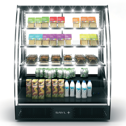 VITRINE RÉFRIGÉRÉE VERRE BOMBÉE 2 NIVEAUX ET 3 ÉTAGÈRES PAK-CAC SAYL Hotkitchen materiels cuisine professionnel Maroc Casablanca Rabat Marrakech Agadir